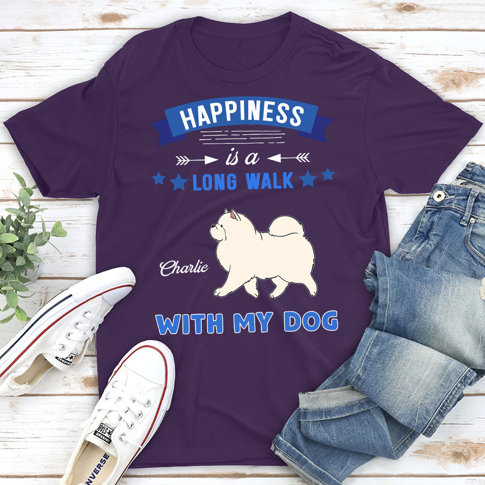 A Long Walk - Personalized Custom Unisex 5.3 oz T-shirt for Pet Lovers