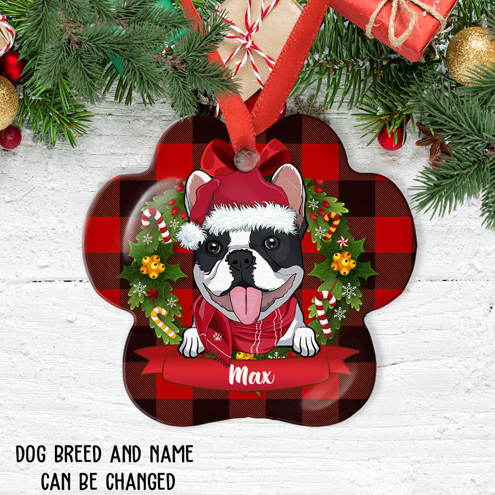 Christmas Personalized Custom Aluminum Dog Name Ornament - Ideal Holiday Gift