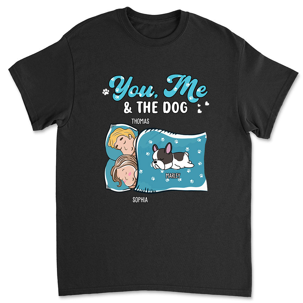 Unique Personalized Custom Unisex Sleepshirt - You, Me, And The Dogs