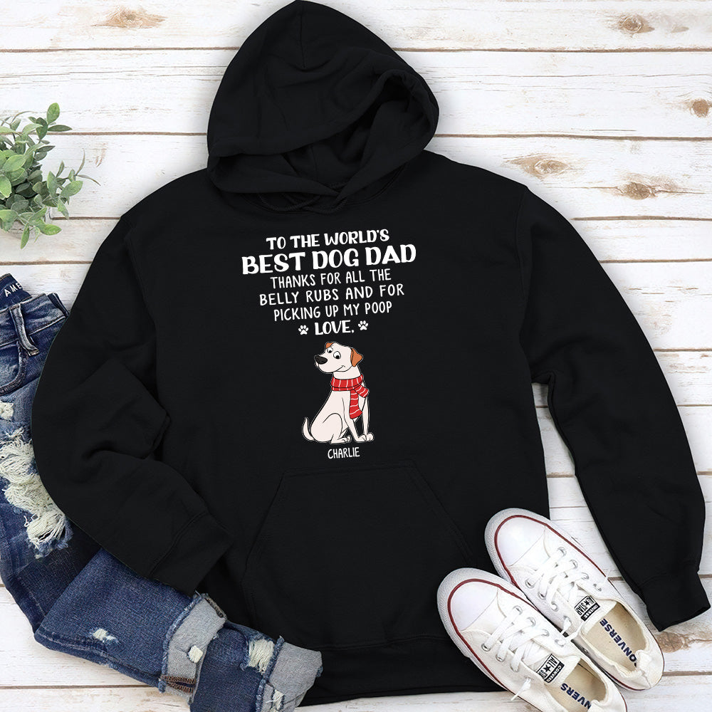The Belly Rubs - Personalized Custom Unisex 8.0 oz Hoodie for Pet Lovers
