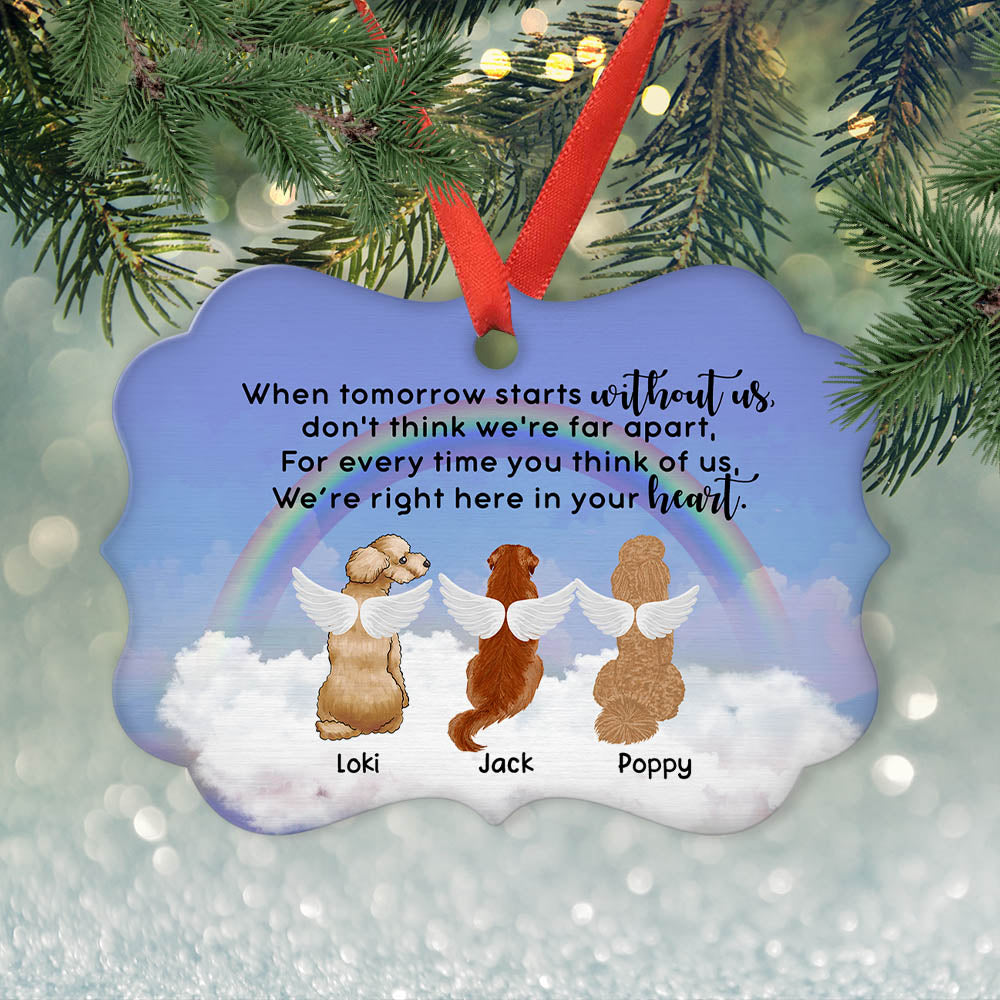 Personalized Custom Aluminum Ornament - When Tomorrow Starts Without Me, Ideal for Pet Lovers