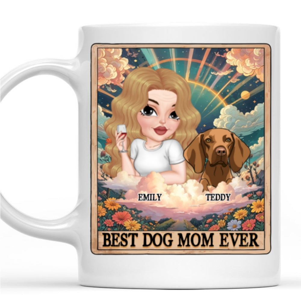 Personalized Tarot Dog Mom Custom Coffee Mug - 11oz & 15oz Options
