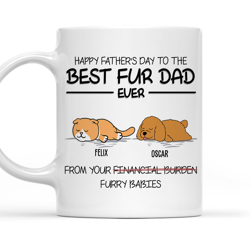 Best Pet Dad Ever - Personalized Custom 11oz/15oz Coffee Mug for Pet Lovers