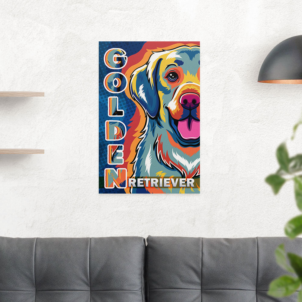 Stunning Golden Retriever Pop Art 1 - High - Quality Poster