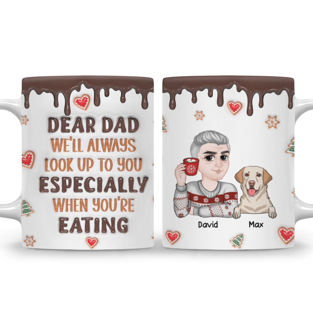 Personalized Custom 3D Inflated Effect Ceramic Mug - Ideal for All Beverages