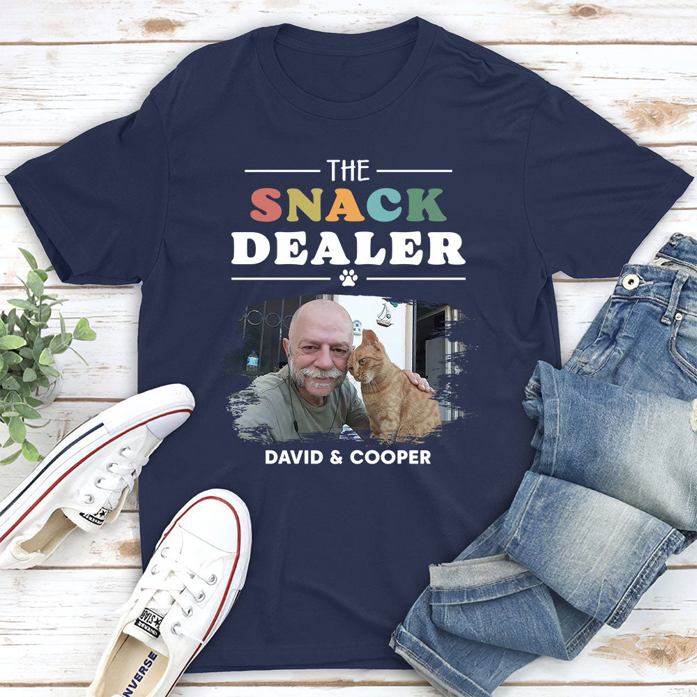 Personalized Custom Unisex Pets Snack Dealer Photo T-shirt - Ideal Gift for Pet Lovers