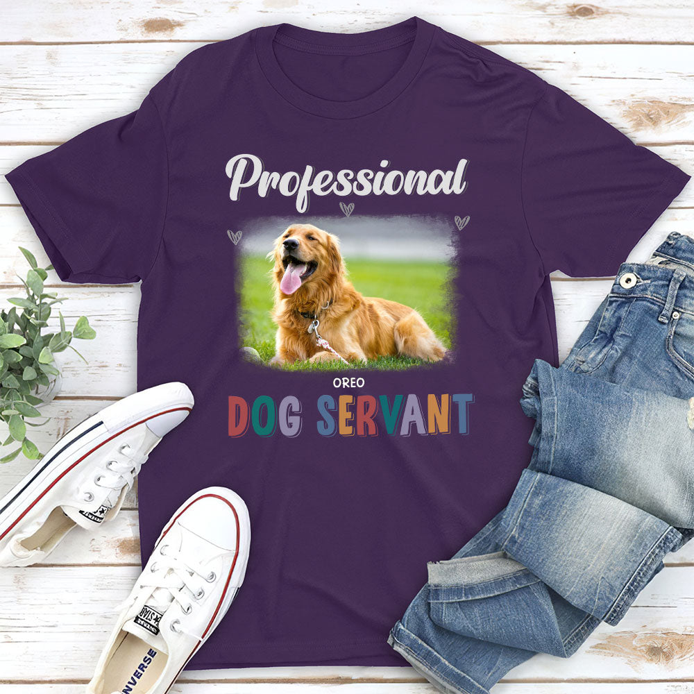 My Professional Pet Servant - Personalized Custom Unisex 5.3 oz T-shirt for Pet Lovers