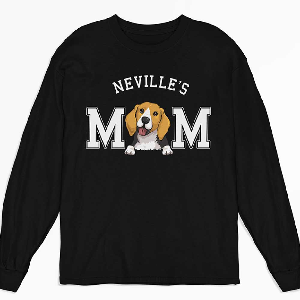 Dog Dad/Mom Basic - Exclusive Personalized Custom Long Sleeve T-shirt for Pet Lovers