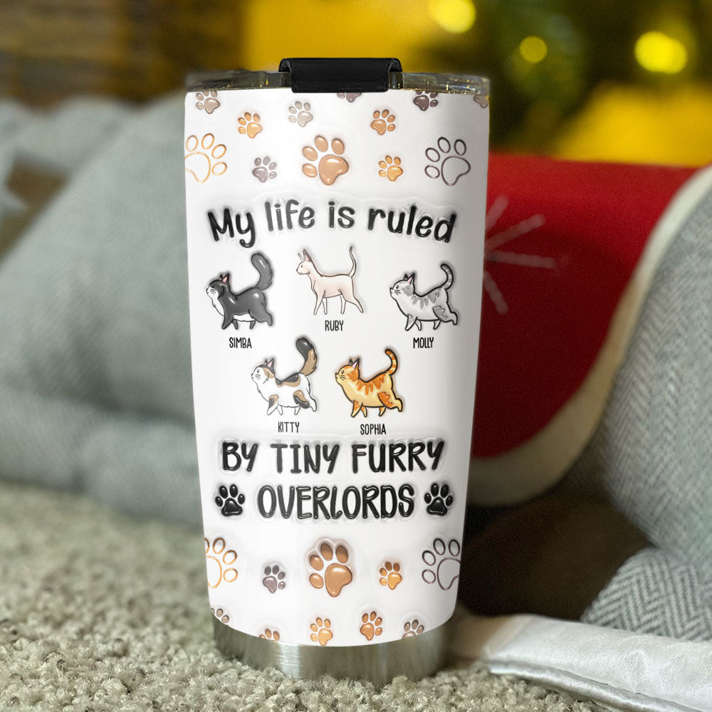 Your Overlords - Personalized Custom 3D Inflated Effect 20oz Stainless Steel Tumbler with Thousands of Cool Designs