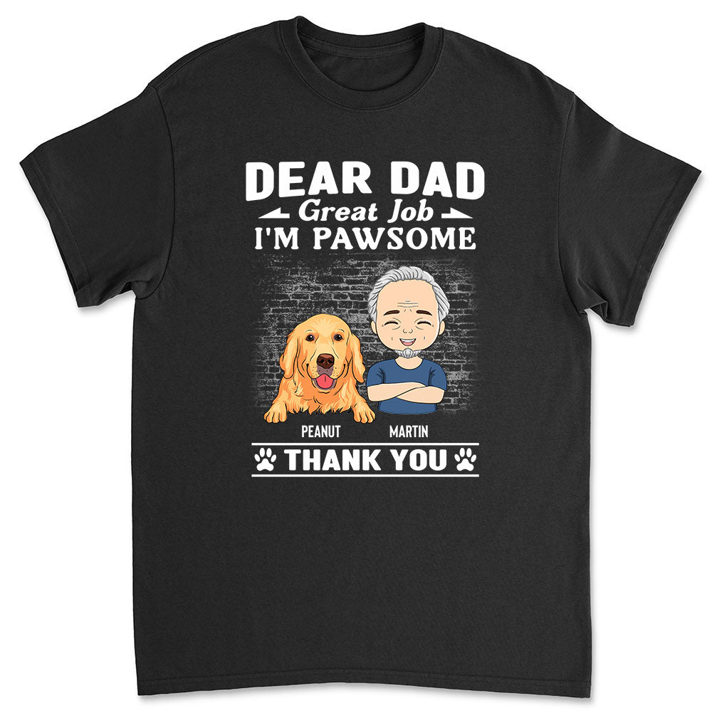 Pawsome - Personalized Custom Unisex 5.3 oz T-shirt for Pet Lovers