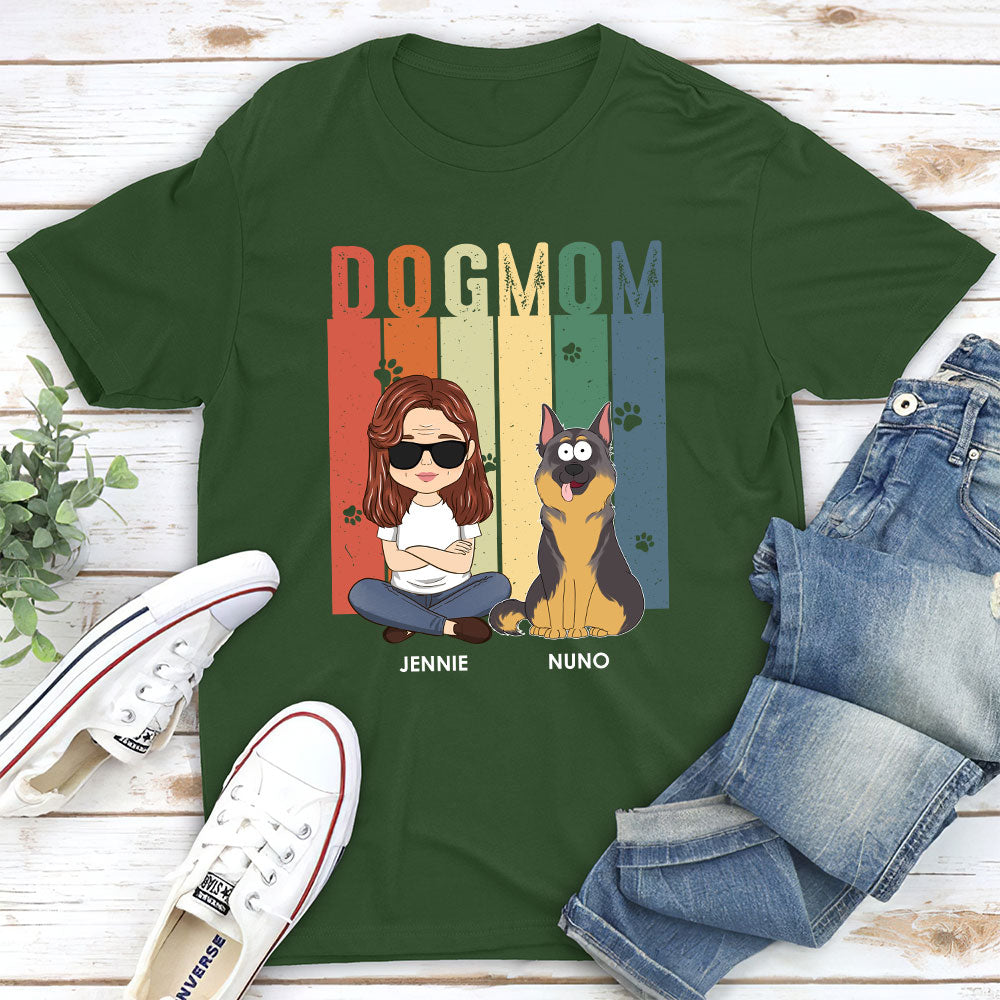 Super Dog Mom - Exclusive Personalized Custom Unisex T-shirt for Pet Lovers