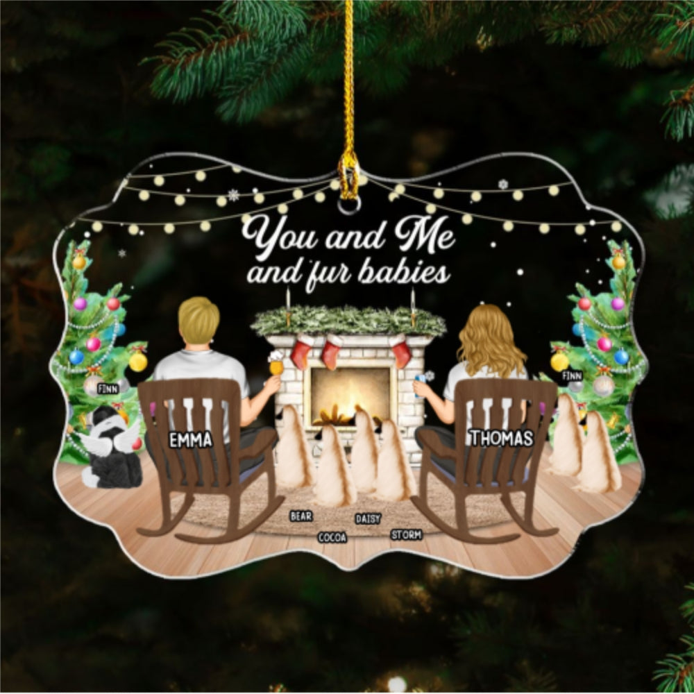 You And Me - Exquisite Personalized Custom Acrylic Ornament for Pet Lovers