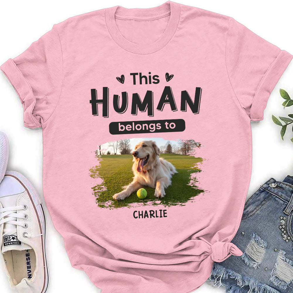 Belongs To Pets - Exquisitely Personalized Custom Women's T-shirt for Pet Lovers