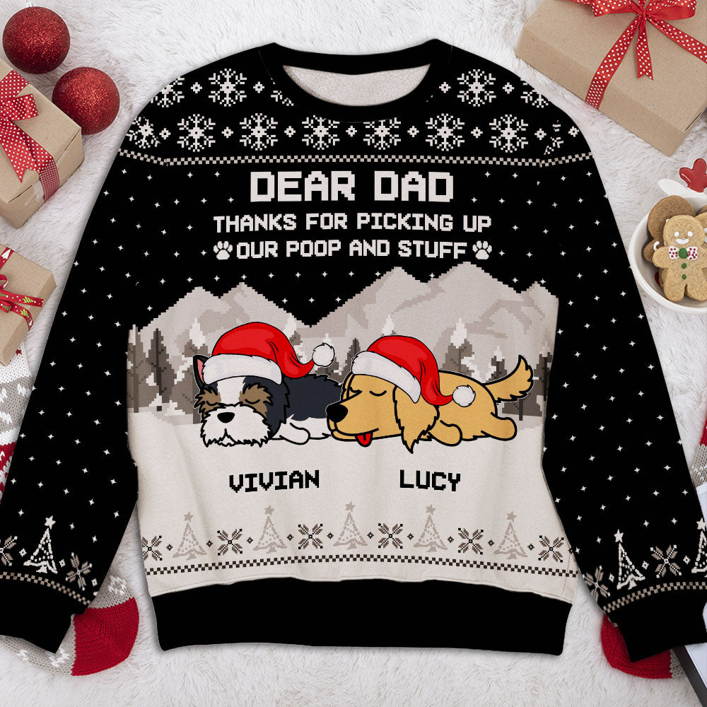 Unique Christmas Personalized Custom All-Over-Print Sweatshirt for Pet Lovers