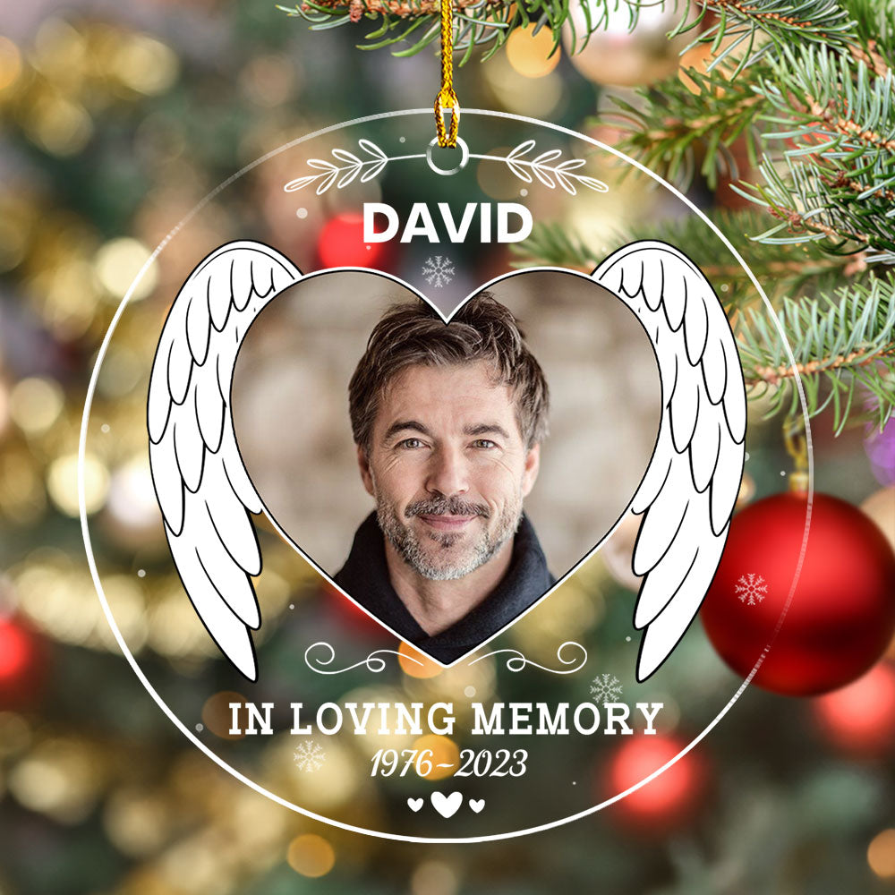 In Loving Memory - Exquisite Personalized Custom Acrylic Christmas Ornament