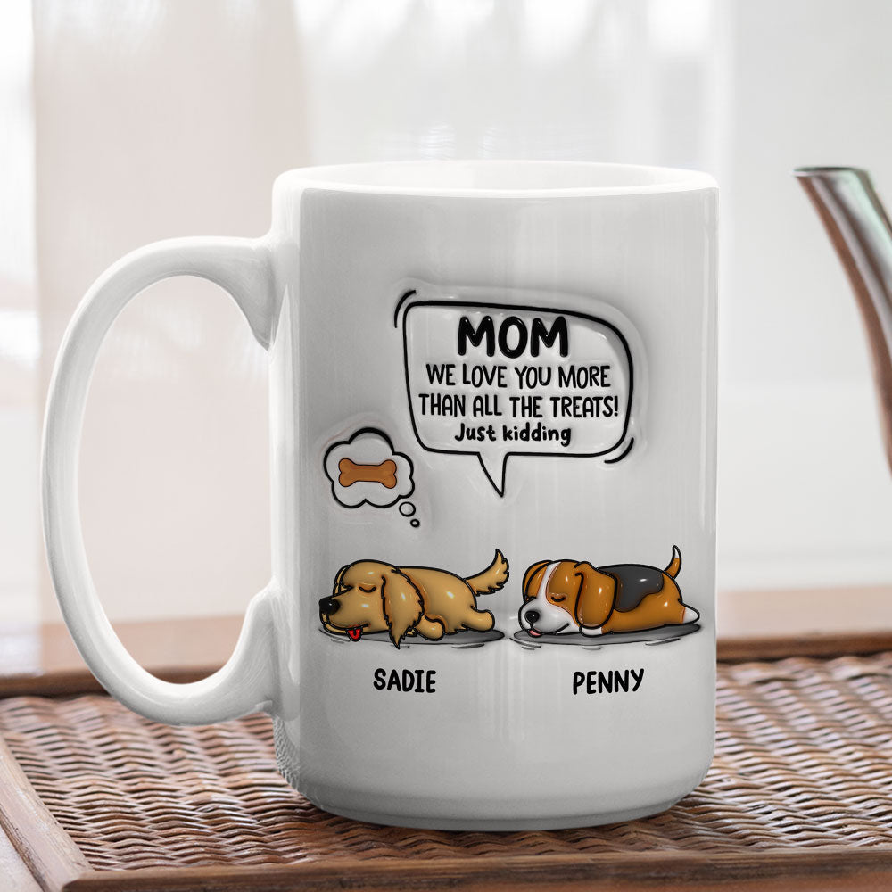 Mom I Love You - Premium Personalized Custom 3D Inflated Effect Ceramic Mug (11oz & 15oz)