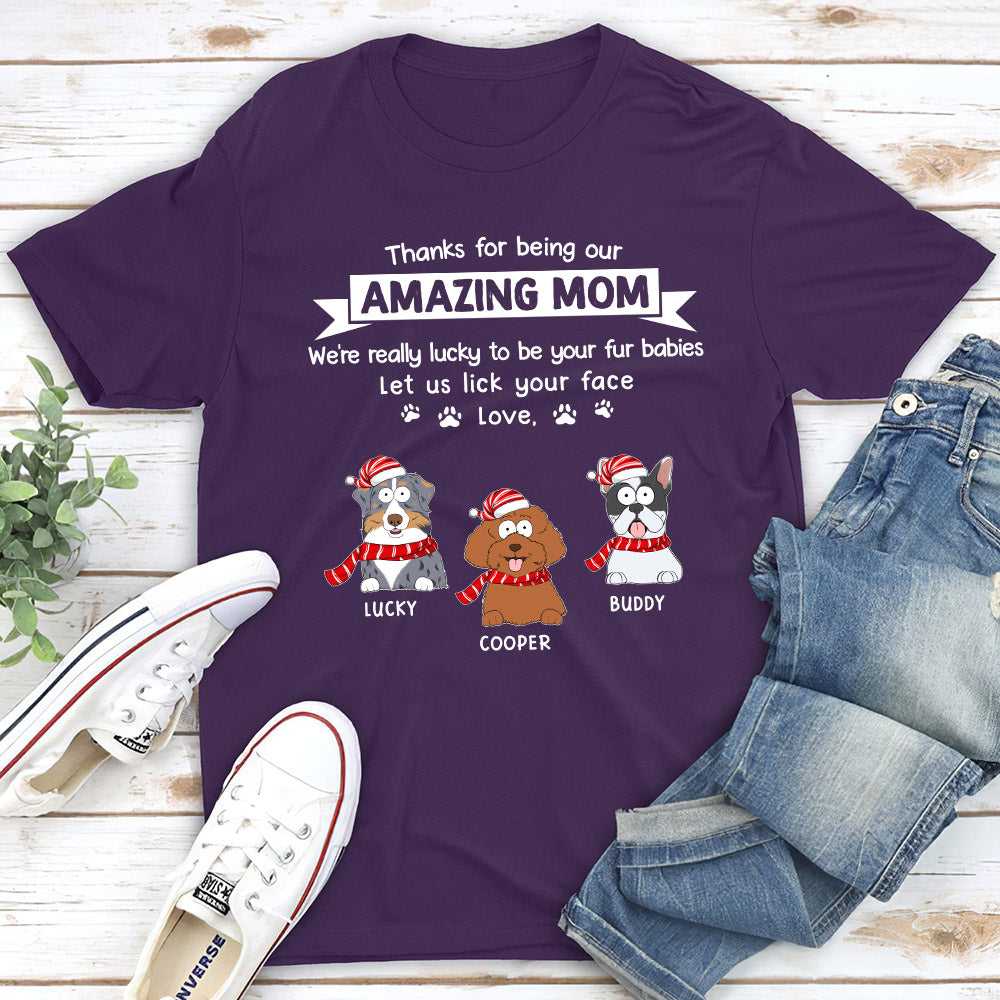 Lucky Fur Baby - Personalized Custom Unisex 5.3 oz T-shirt for Pet Lovers