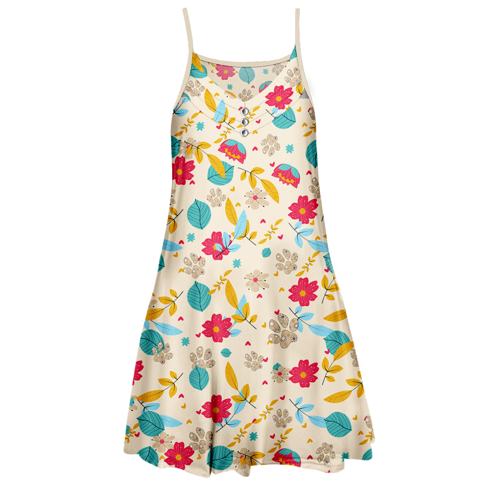 Charming Flower 2 Adjustable Strap Dress - Ideal for Pet Lovers and Fashion Enthusiasts