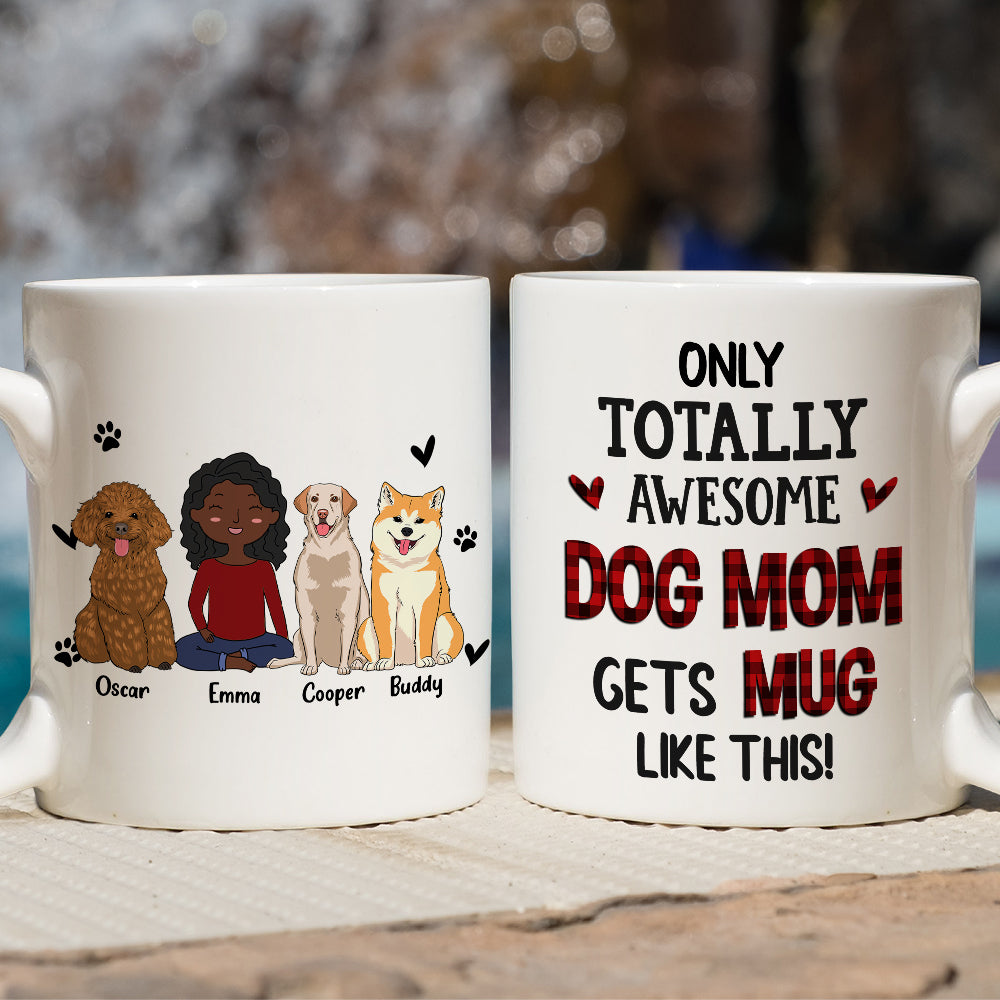 Amazing Personalized Custom Coffee Mug for Awesome Dog Moms
