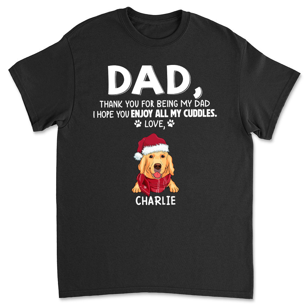 Enjoy Cuddles - Customizable Unisex 5.3 oz Personalized T-shirt for Pet Lovers
