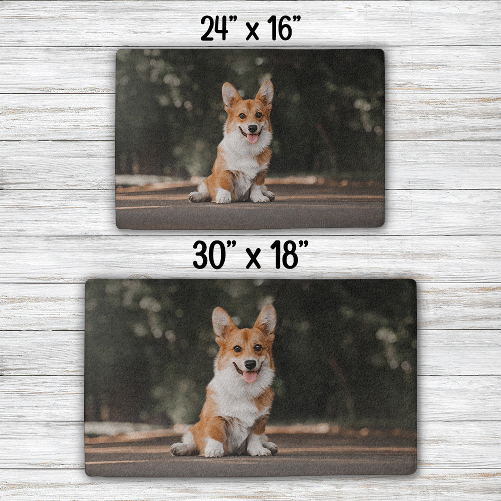 Personalized Custom 'Wiggle My Butt' Doormat for Pet Lovers