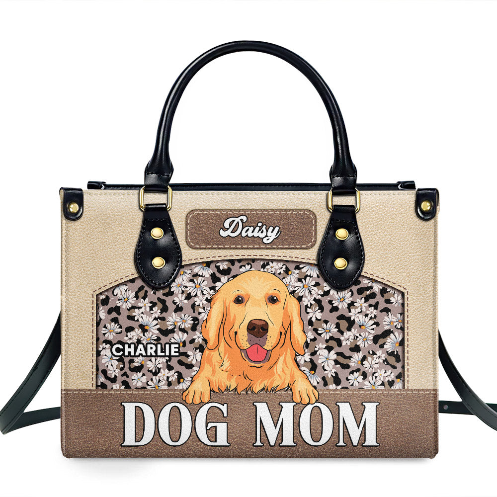 Exquisite Personalized Custom Leather Bag for Flawless Dog Moms
