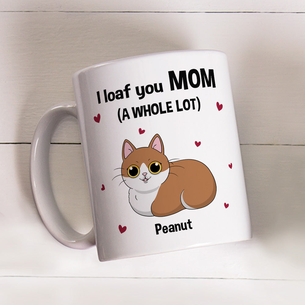 I Loaf You - Customizable Personalized Coffee Mug for Pet Lovers