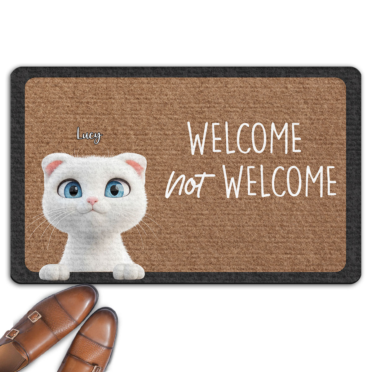 Personalized Custom Doormat - Welcome or Not for Pet Lovers