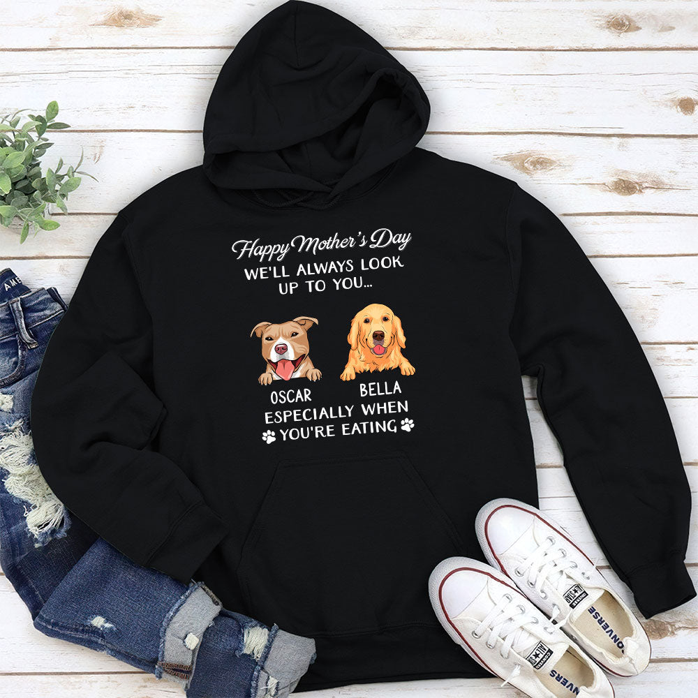 Customizable Dog - Looking Up Personalized Unisex Hoodie for Pet Lovers