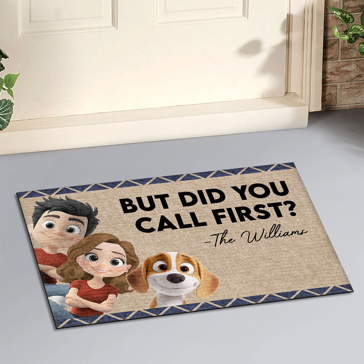 But Did You - Personalized Custom Pet Picture Doormat with Multiple Sizes and Options