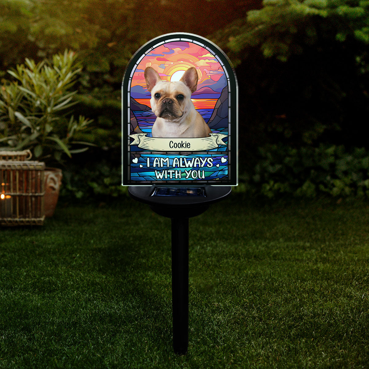 I am Always With You - Personalized Custom Acrylic Solar Light for Memorials