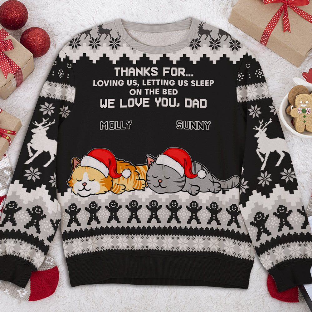 Snowy Fur Mom - Personalized Custom All-Over-Print Unisex 8.8 oz Polyester Blend Sweatshirt for Pet Lovers