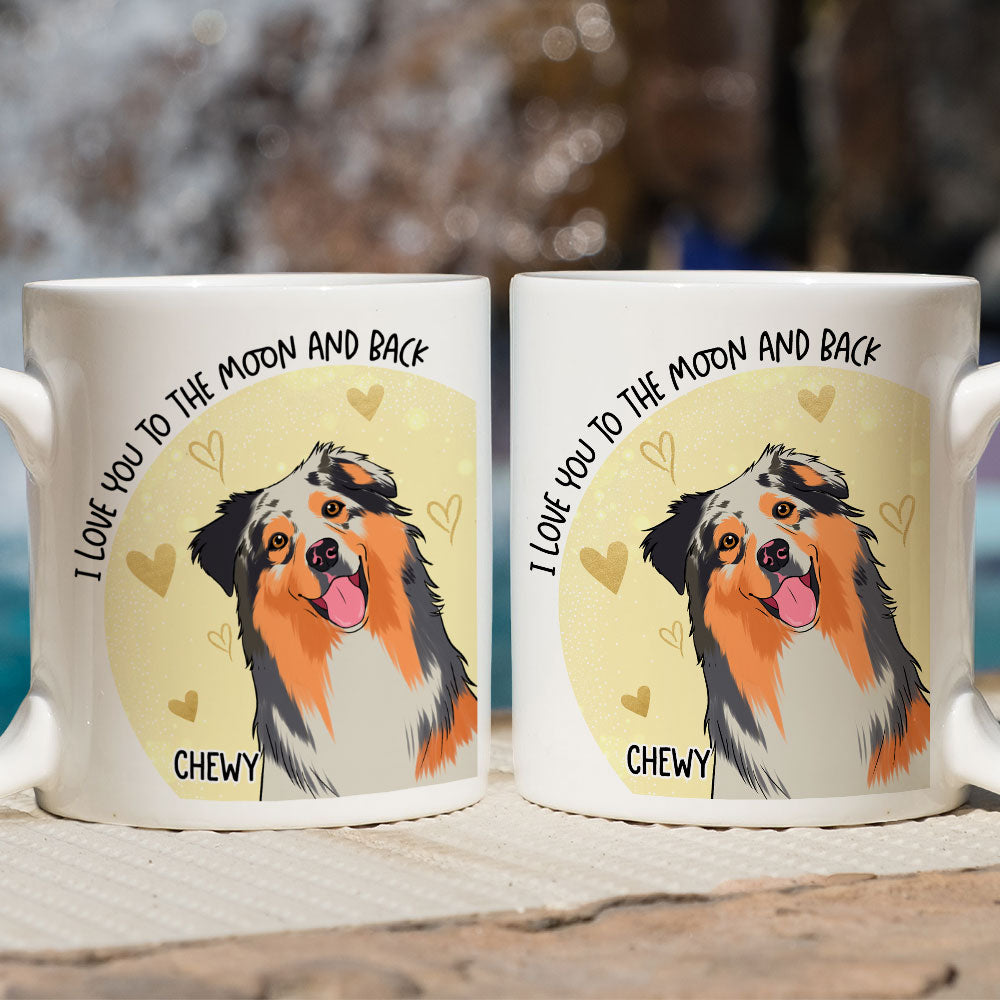 To The Moon - 11oz Personalized Custom Coffee Mug for Pet Lovers