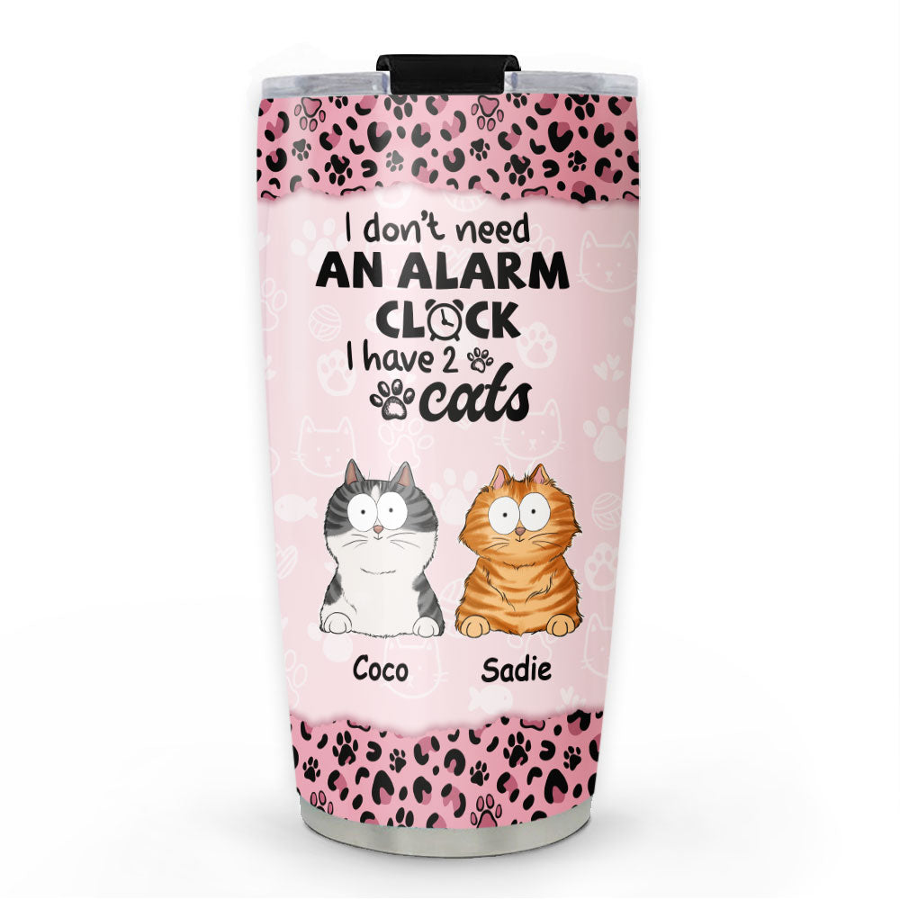 Personalized Custom Alarm Clock Tumbler - 20oz High - Quality Stainless Steel with Thousands of Cool Designs