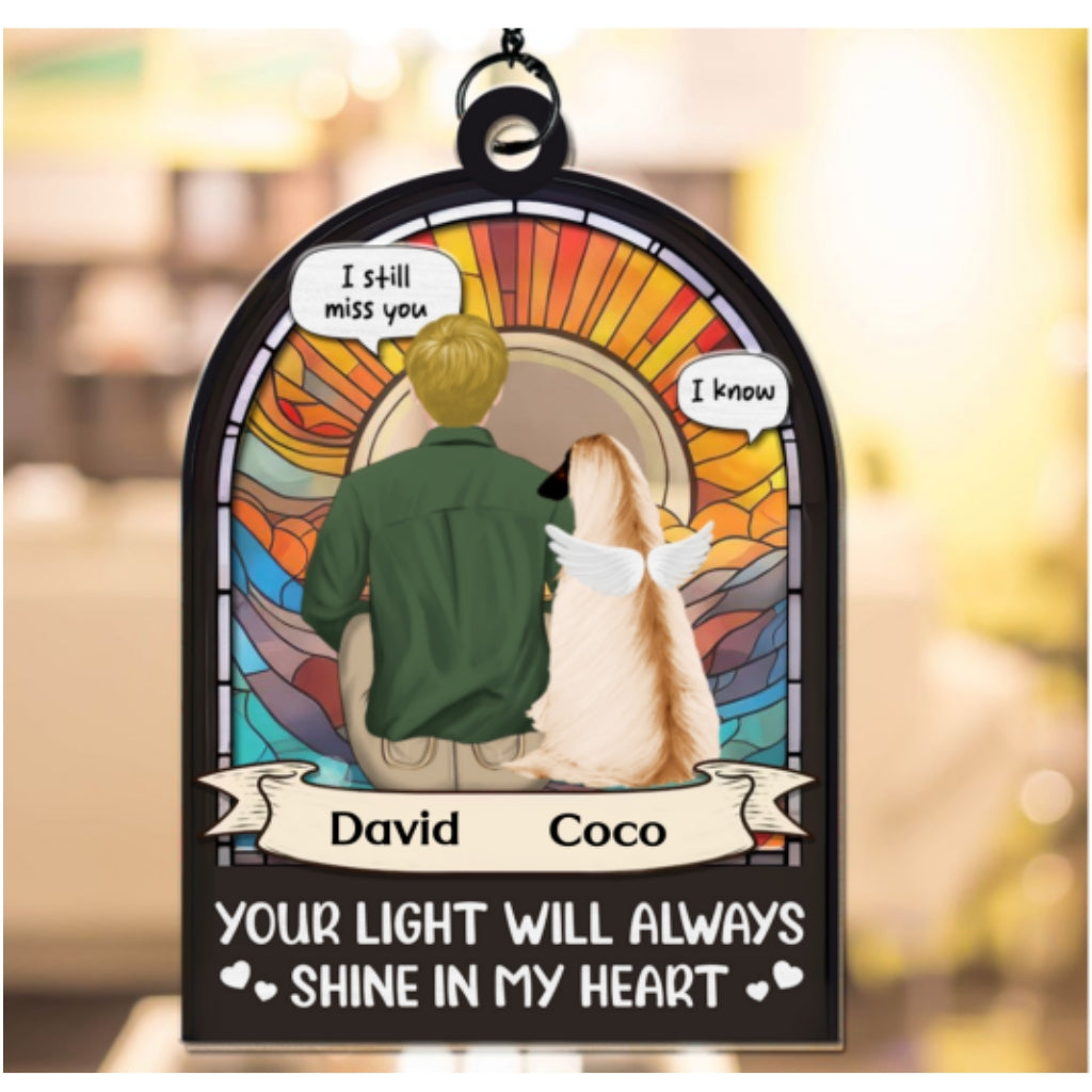 Always With You - Exquisite Personalized Custom Suncatcher for Special Occasions