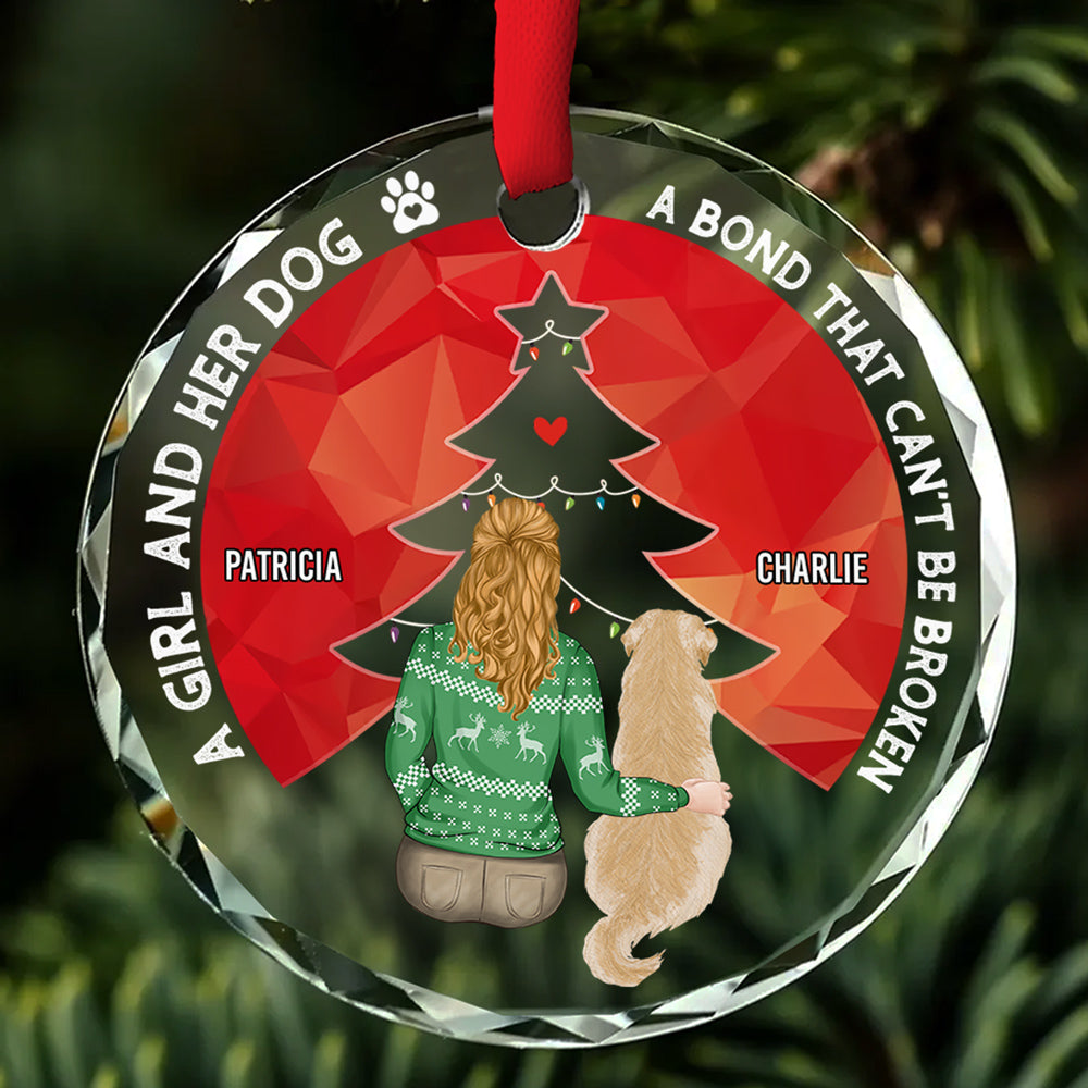 Heartfelt Personalized Custom 8mm Thick 3.07-inch Tall Glass Ornament - You Are Always In My Heart