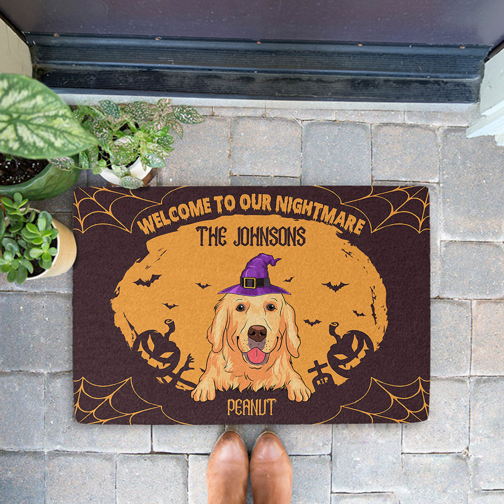 Our Nightmare - Personalized Custom Dog Picture Doormat for Pet Lovers