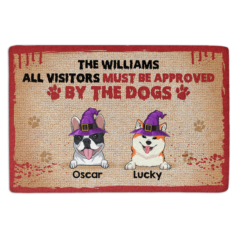 By The Dogs - Personalized Custom Doormat with Your Dog's Picture