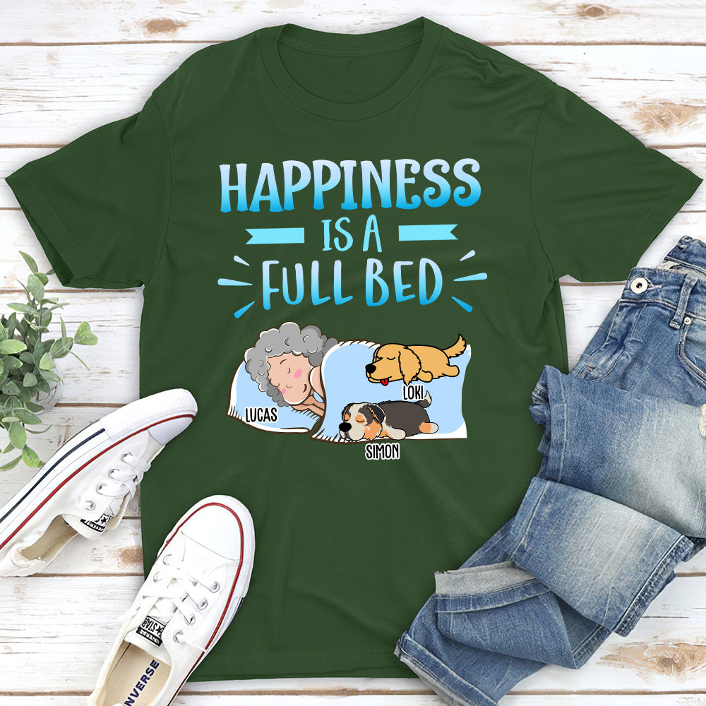 A Full Bed - Personalized Custom Unisex 5.3 oz T-shirt for Pet Lovers