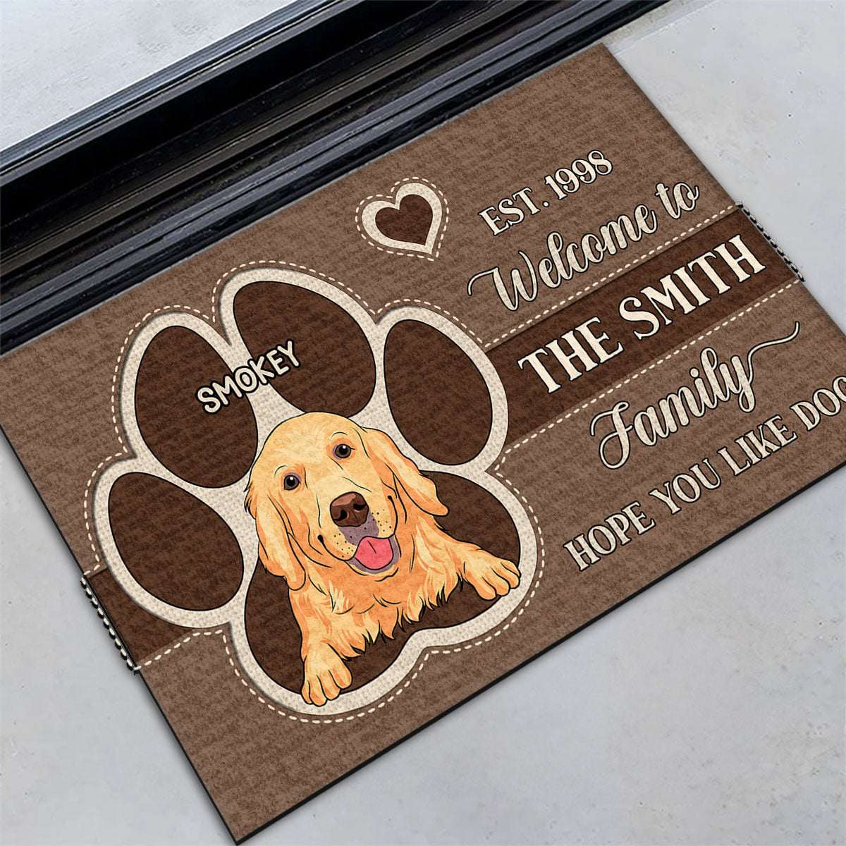 Personalized Custom Doormat - Welcome Your Guests with Your Pet's Picture