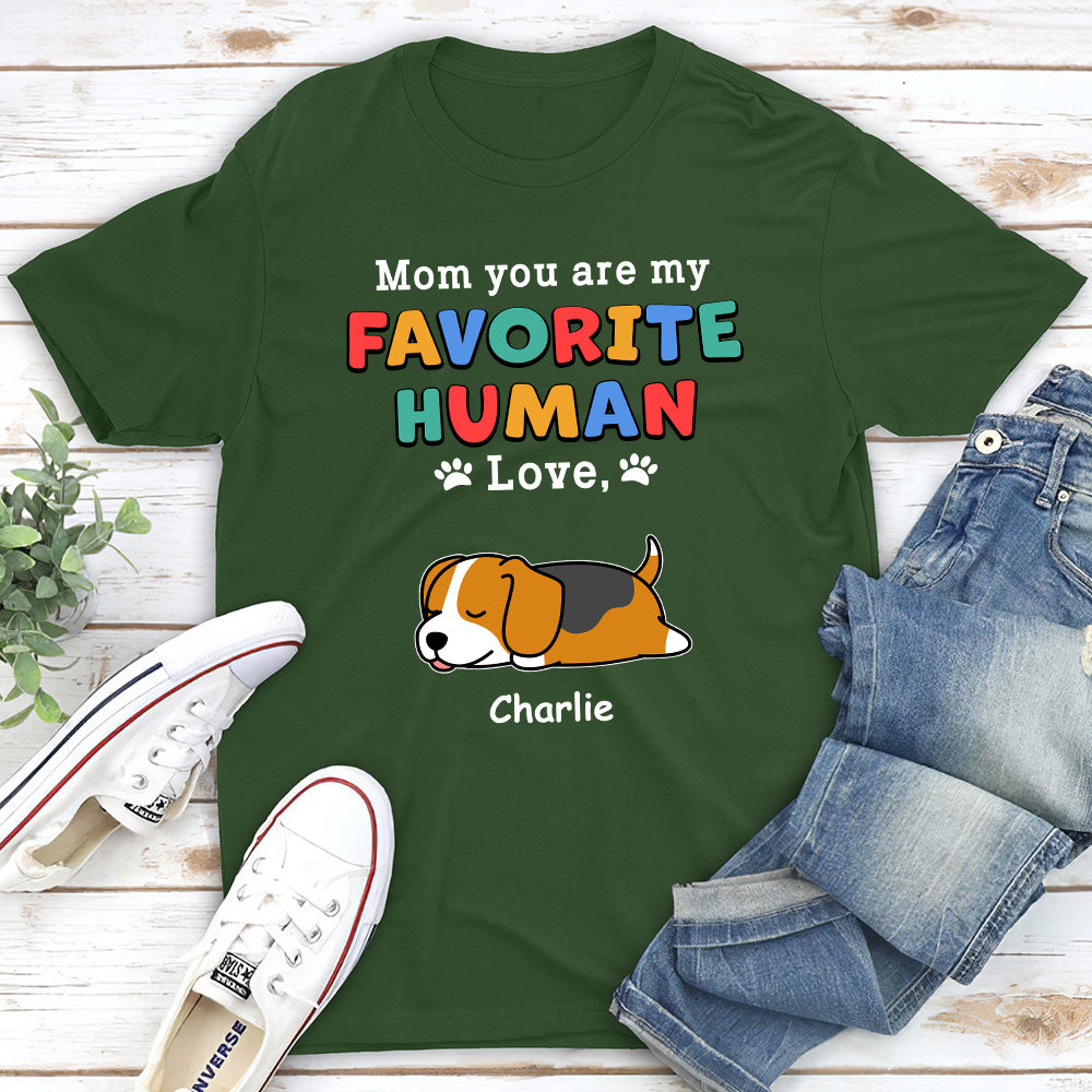 Favorite Dog Parents - Personalized Custom Unisex 5.3 oz T-shirt for Pet Lovers