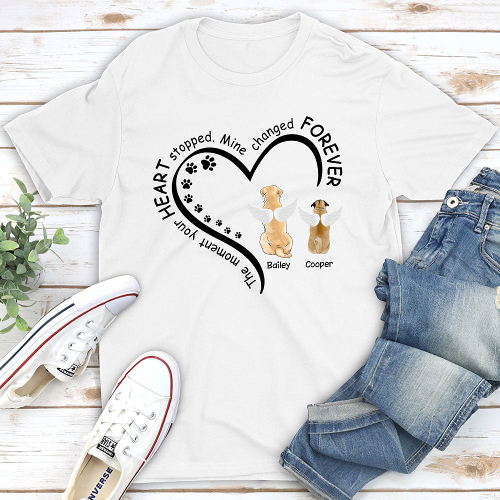 Forever Changed Mine - Personalized Custom Unisex 5.3 oz T-shirt for Pet Lovers