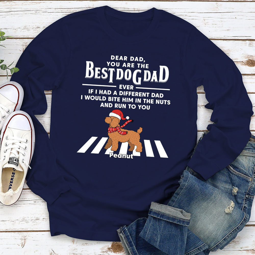 Run To You Christmas - Customizable Personalized Unisex Long Sleeve T-shirt for Pet Lovers