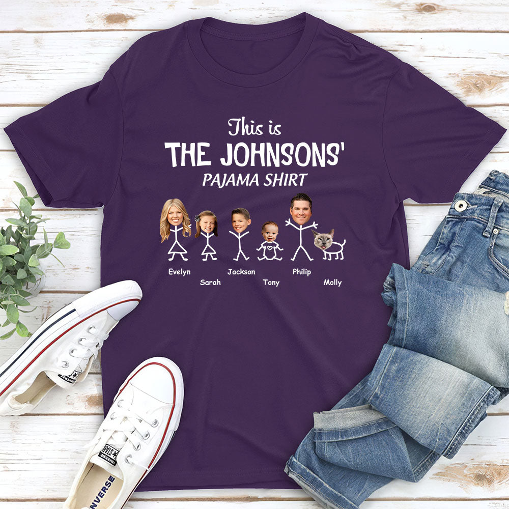 Customizable Family Christmas Unisex T-shirt - Personalized for Memorable Holidays