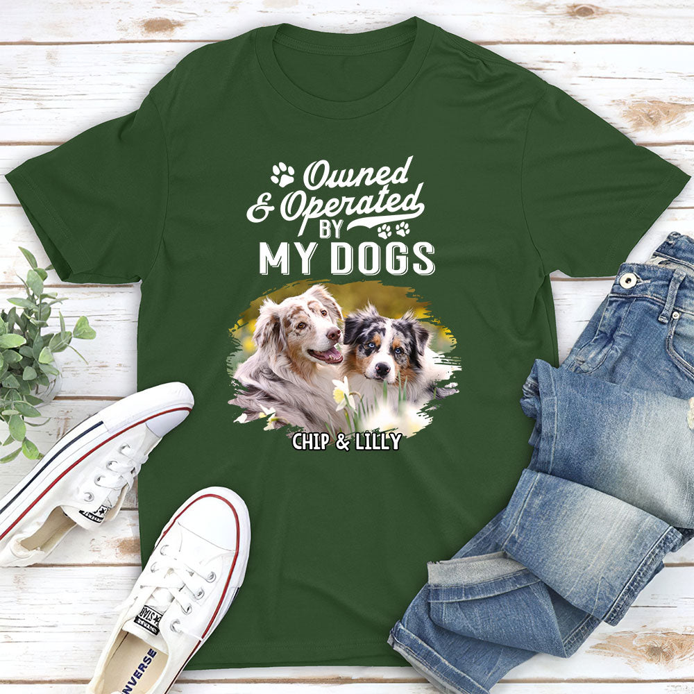My Dog My Boss - Personalized Custom Unisex Heavy Cotton 5.3 oz T-shirt for Pet Lovers