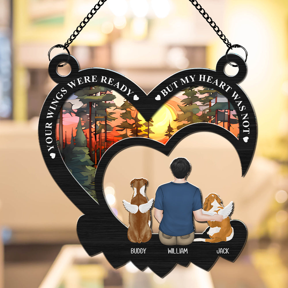 Once By My Side - Personalized Custom Acrylic Plexiglass Suncatcher in 6-inch and 8-inch Sizes