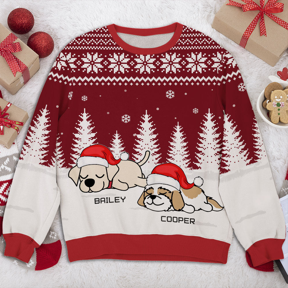 Unique Christmas Dot Personalized Custom All-Over-Print Unisex Sweatshirt for Pet Lovers