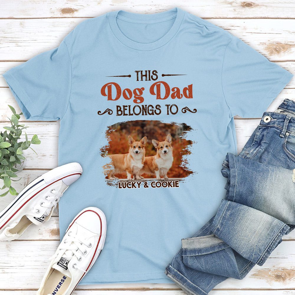 Personalized Custom Unisex Mom Dad Belong To T-shirt - Perfect Gift for Pet Lovers
