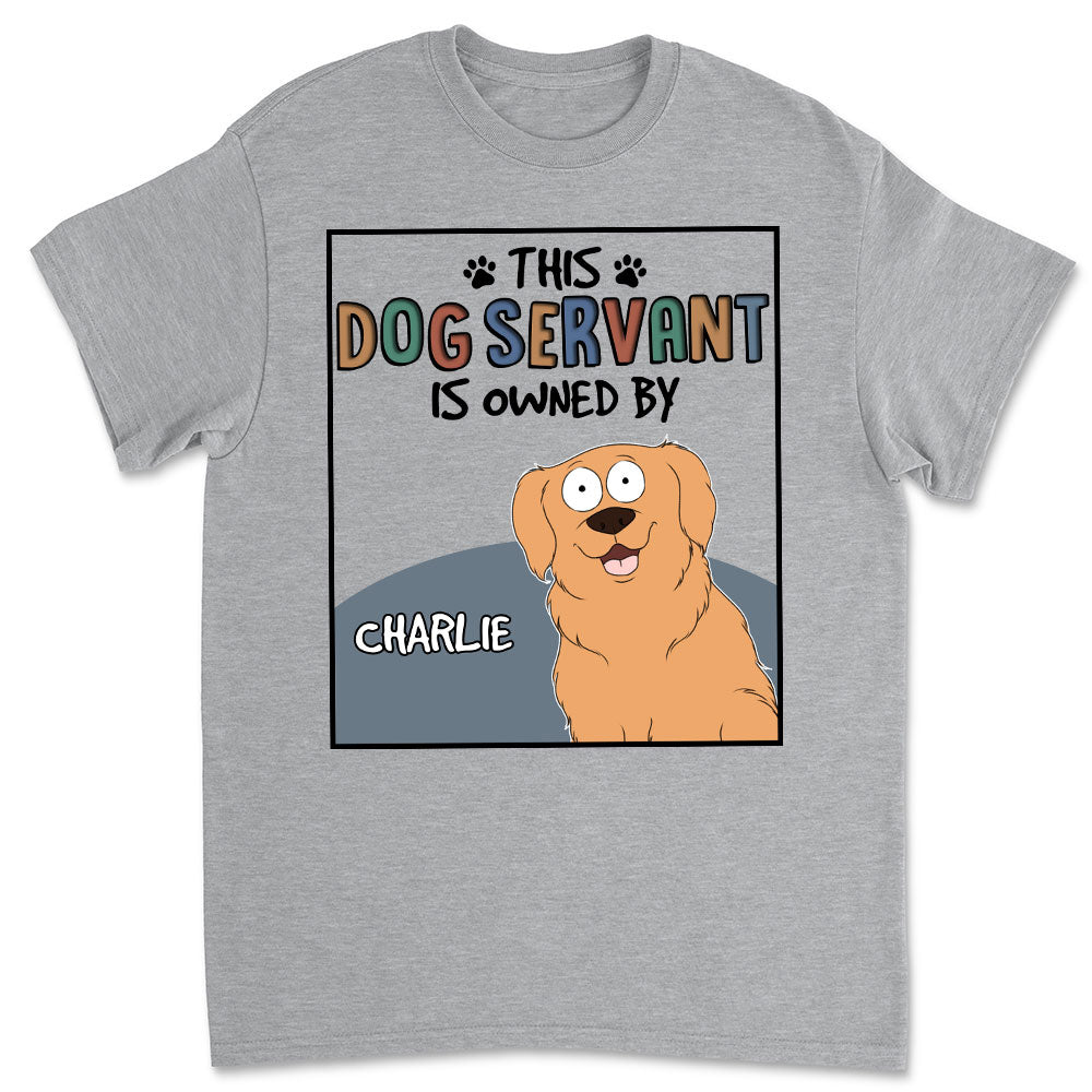 This Pet Servant - Personalized Custom Unisex 5.3 oz T-shirt for Pet Lovers