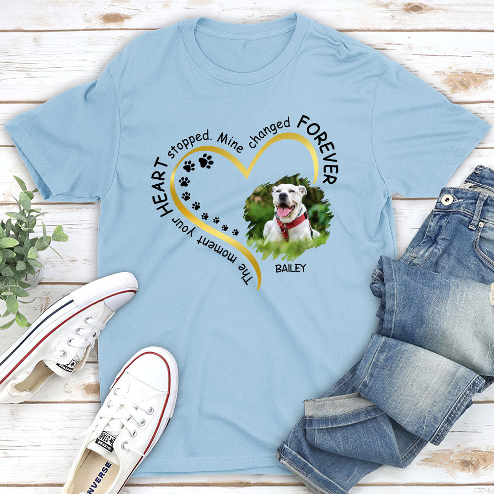 Forever Changed Mine - Personalized Custom Unisex 5.3 oz T-shirt for Pet Lovers